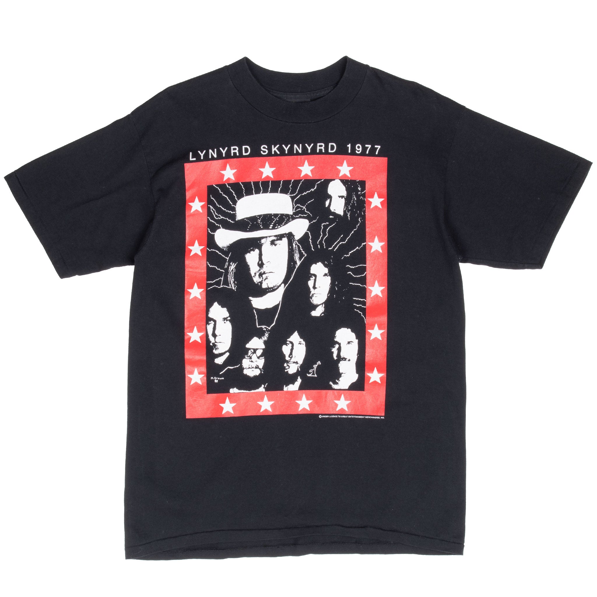 Vintage Lynyrd Skynyrd 1977 Tee Shirt Size Large Made In Usa With Single Stitch Sleeves