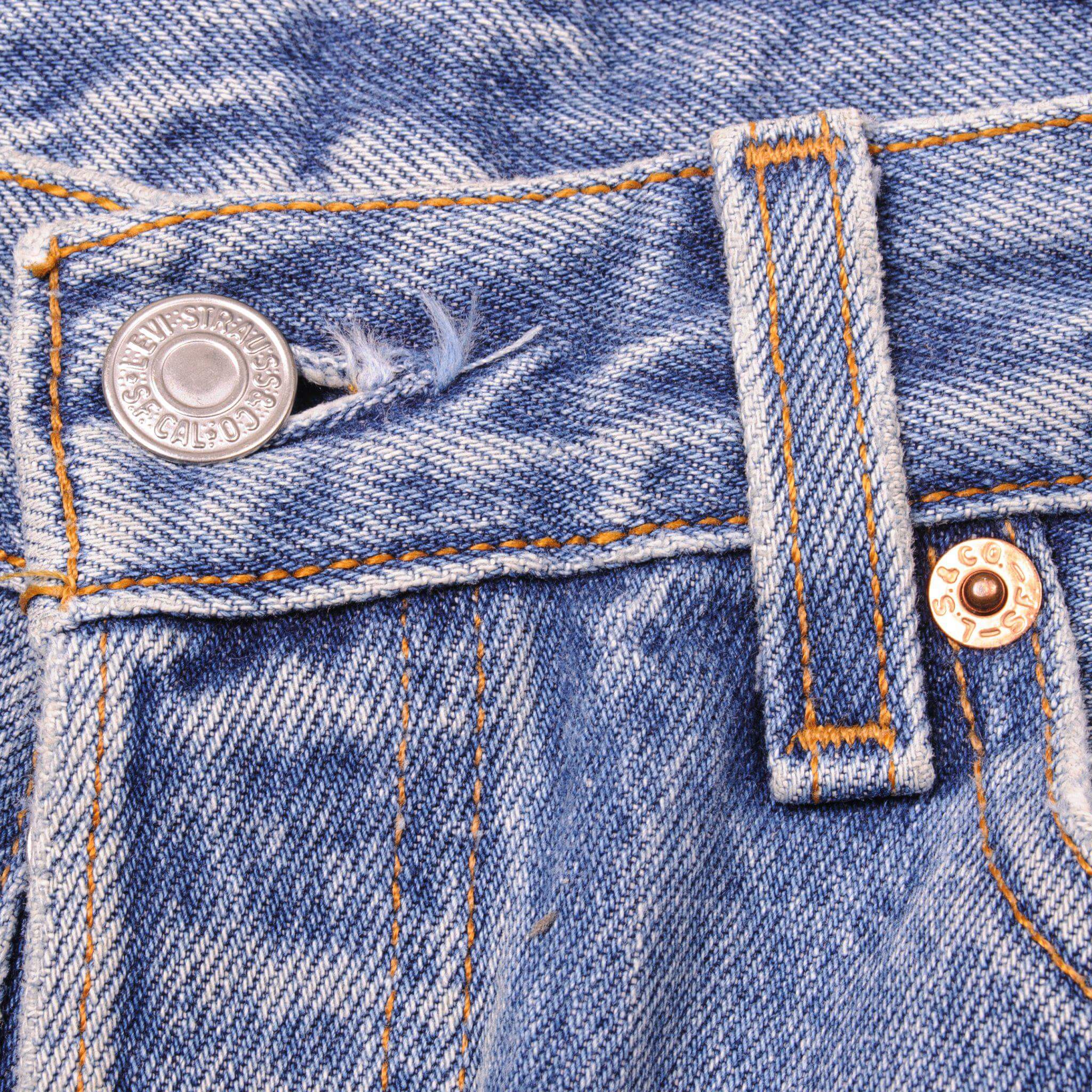 VINTAGE LEVIS 501 JEANS INDIGO 90s SIZE W28 L28 MADE IN USA