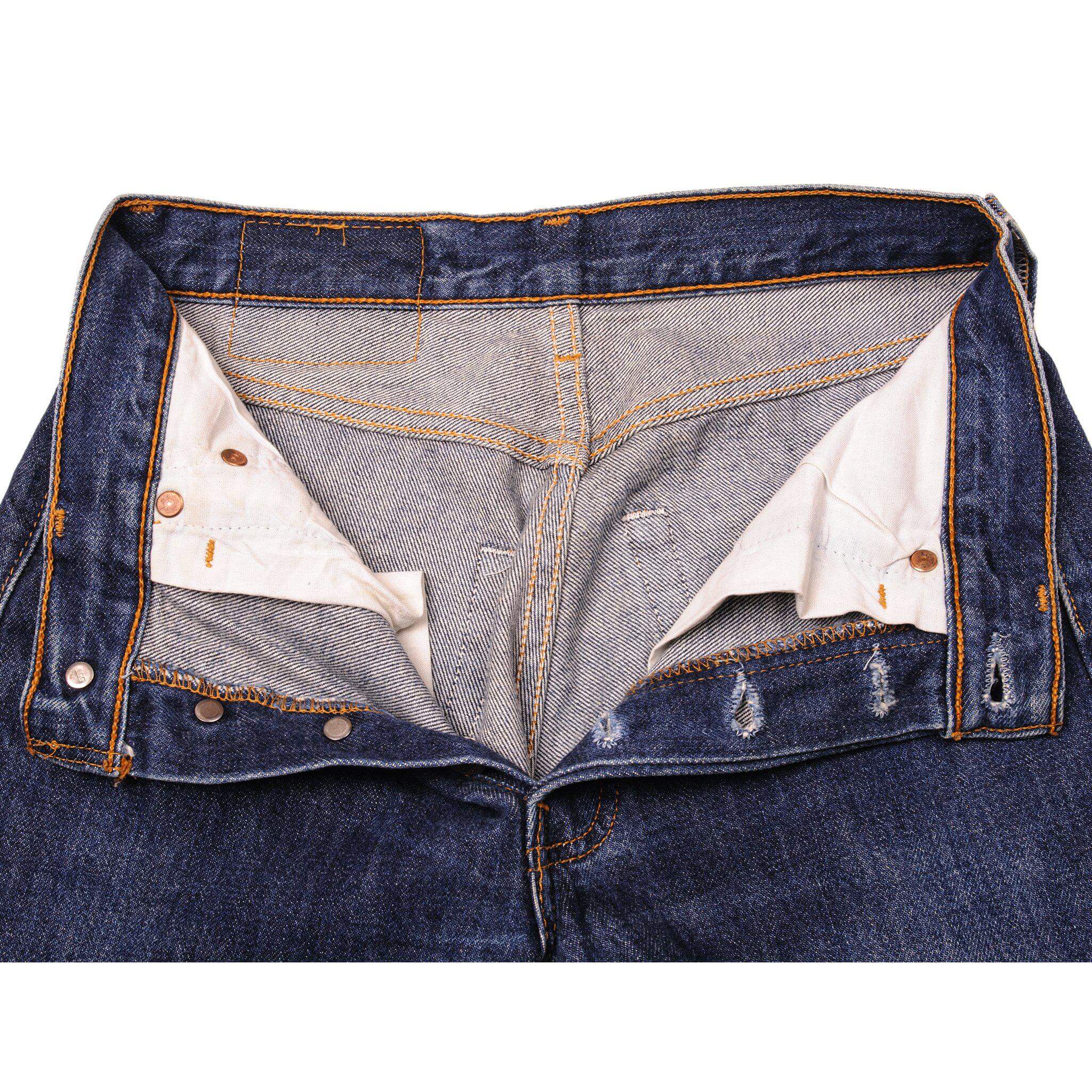 VINTAGE LEVIS 501 JEANS INDIGO SIZE W27 L28 MADE IN USA