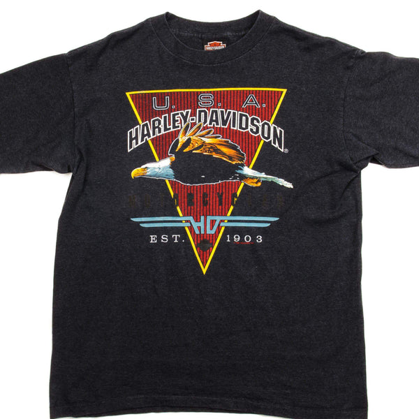 復古 Harley DAVIDSON T 卹 1993 年中號，美國製造