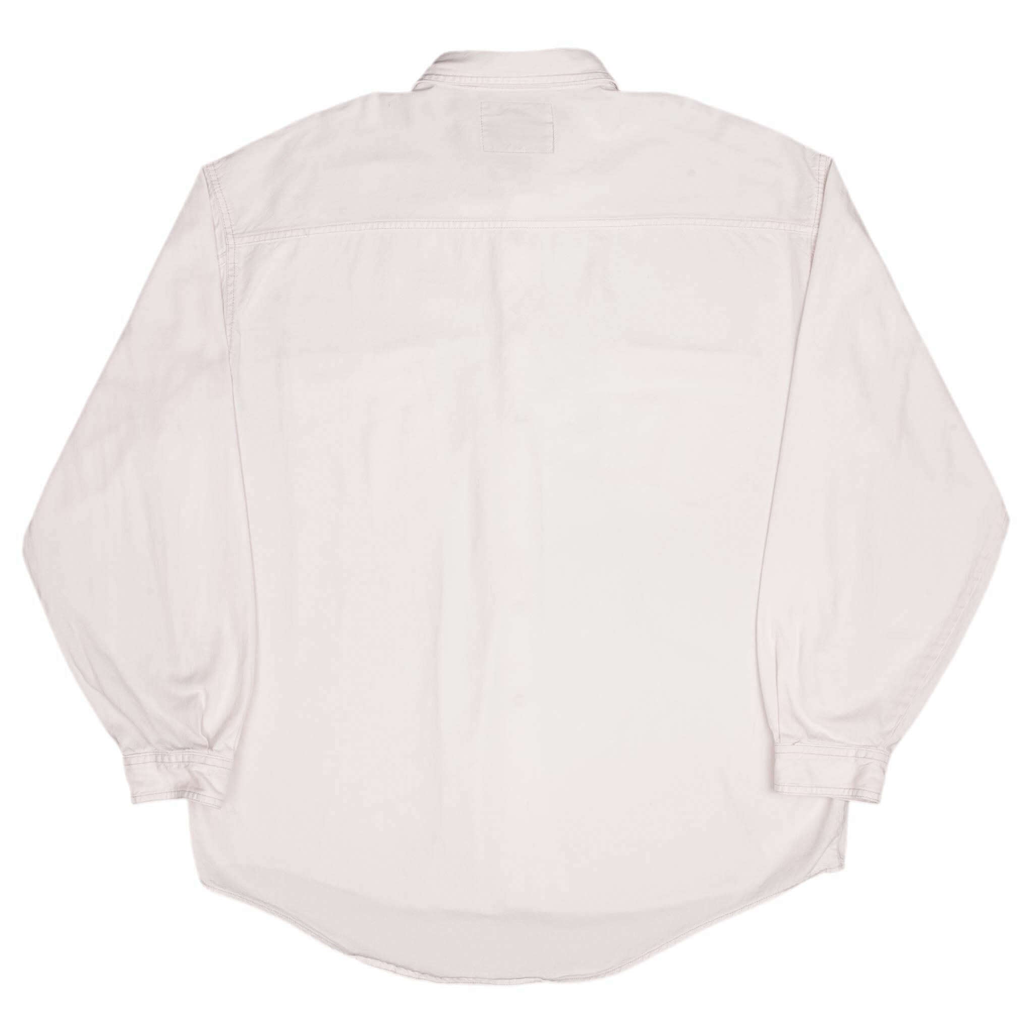 Vintage Levis Denim White Pocket Shirt 1990S Size XL