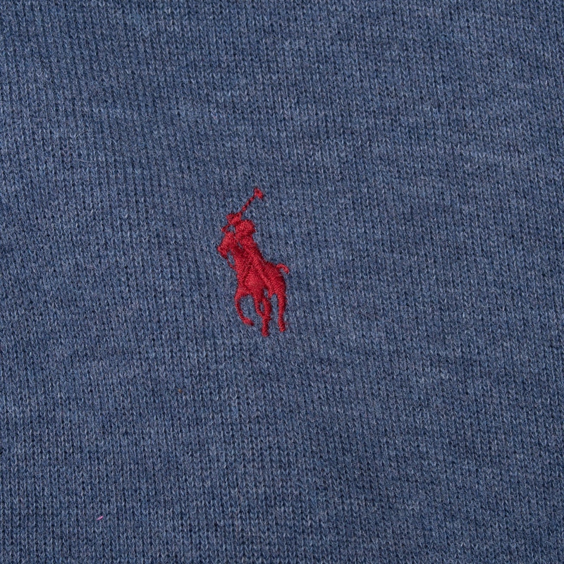 Vintage Polo Ralph Lauren Blue Quarter 1/4 Zip Sweater 1990S Size Large