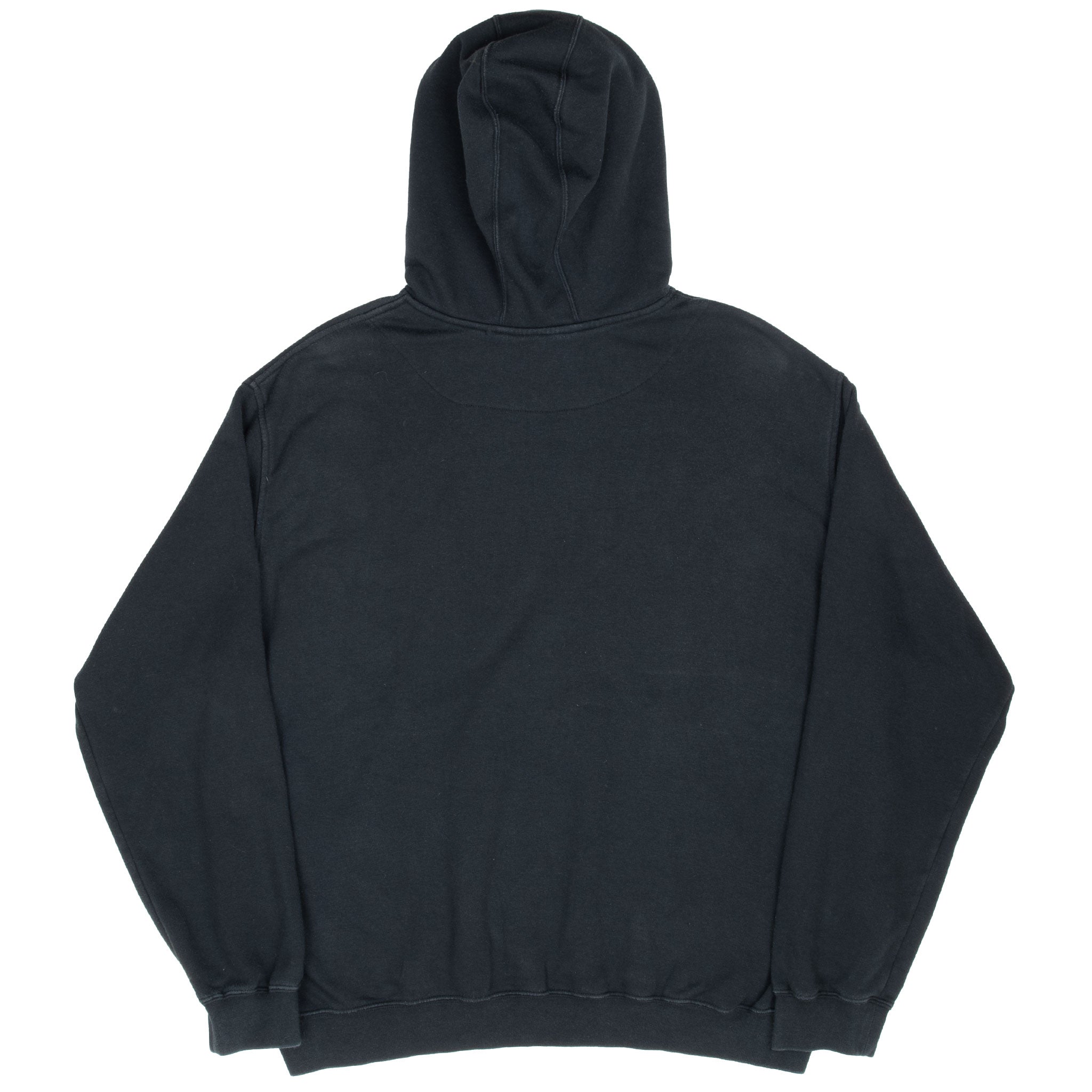 Vintage Nike Spellout Swoosh Black Hoodie Sweatshirt 2000S Size XL