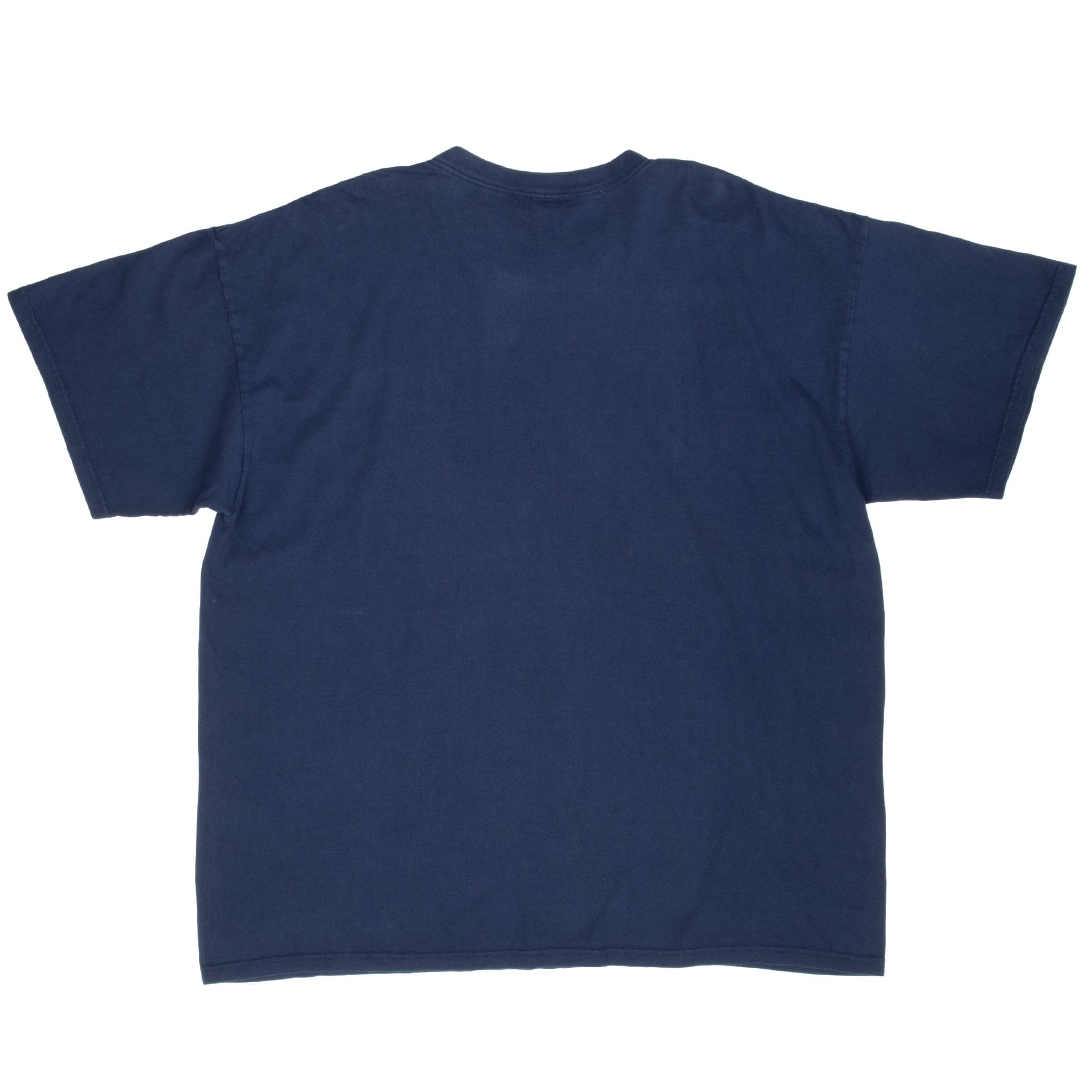 Vintage Nike Classic Swoosh Navy Blue Tee Shirt 2000S Size 2XL Made In USA