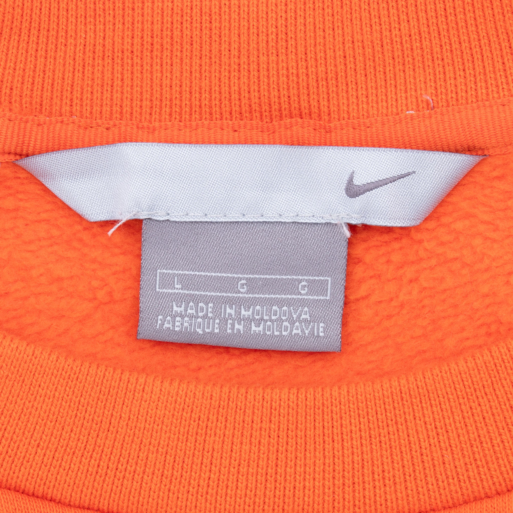 Vintage Nike Classic Swoosh Orange Sweatshirt 2000S Size Large