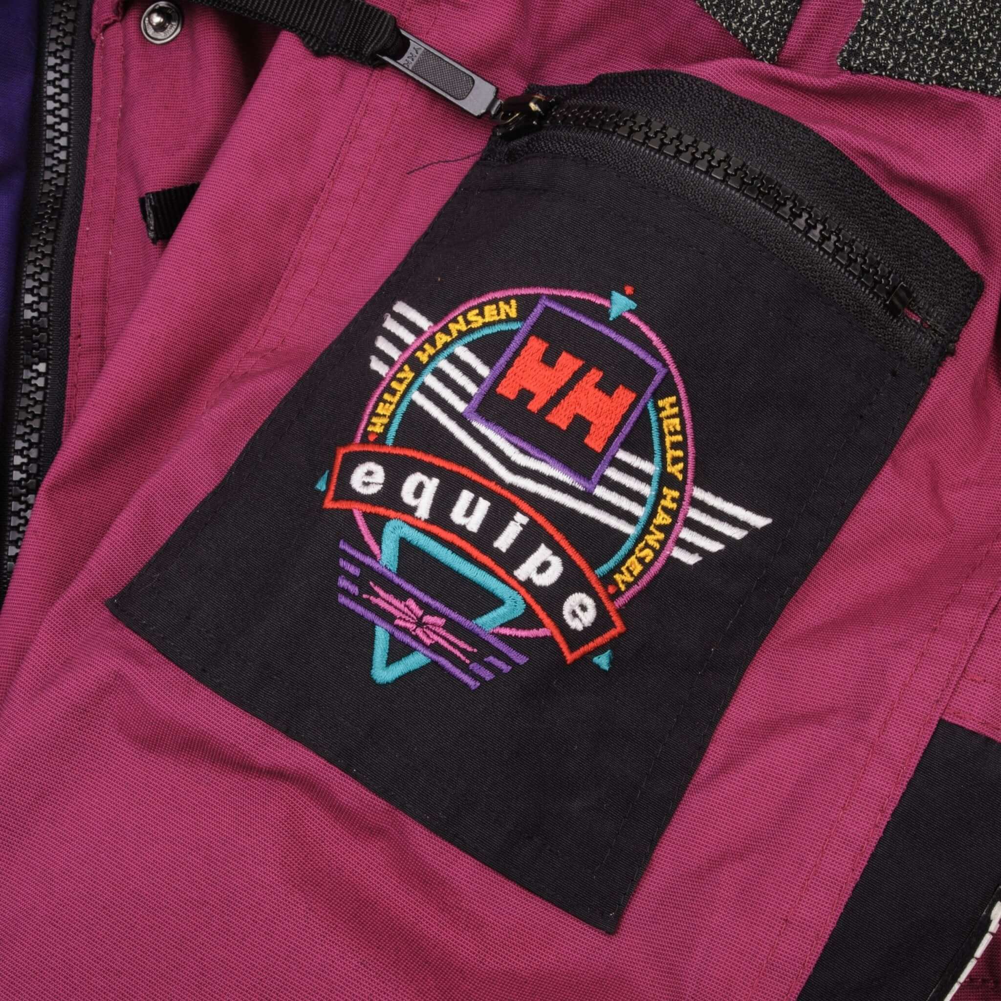 Vintage Helly Hansen Equipe Ski Jacket 1990S Size Small