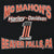 Close-up of McMahon's Harley-Davidson Beaver Falls, PA back print with number 1 graphic