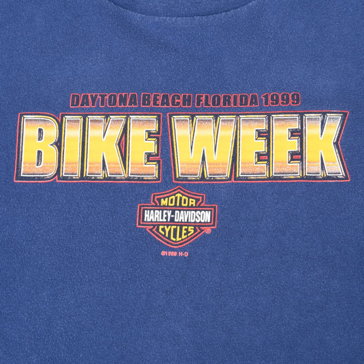 Close-up of front Daytona Beach Florida 1999 Bike Week Harley-Davidson print