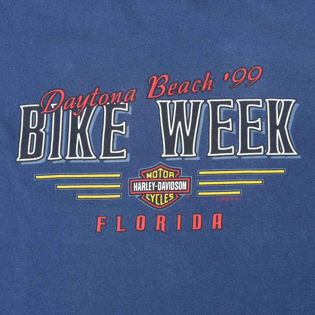 Close-up of back Daytona Beach '99 Bike Week Florida Harley-Davidson print