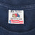 Fruit of the Loom XL 100% cotton Made in USA neck label on navy T-shirt