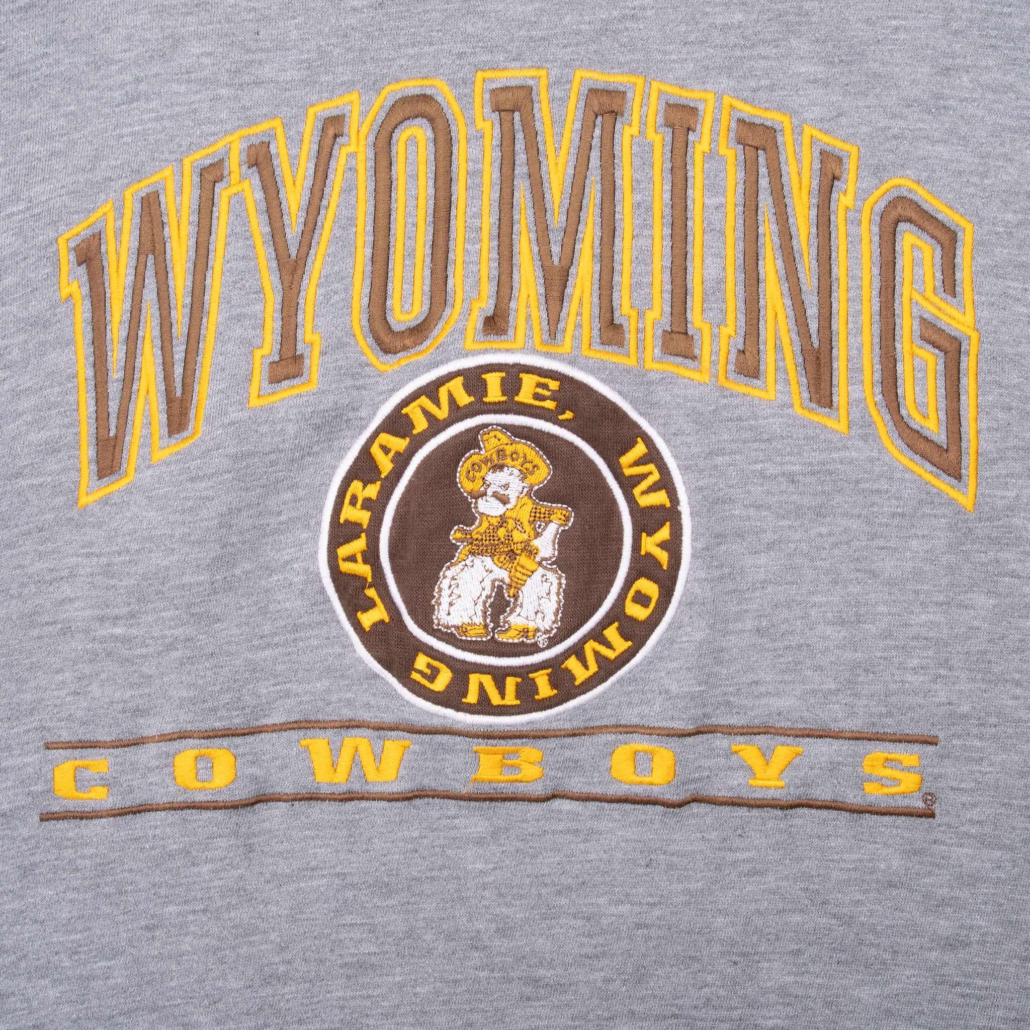 Vintage Ncaa University Of Wyoming Cowboys Sweatshirt 1990S Size Large