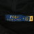 Polo Ralph Lauren neck label and medium size tag inside black hoodie