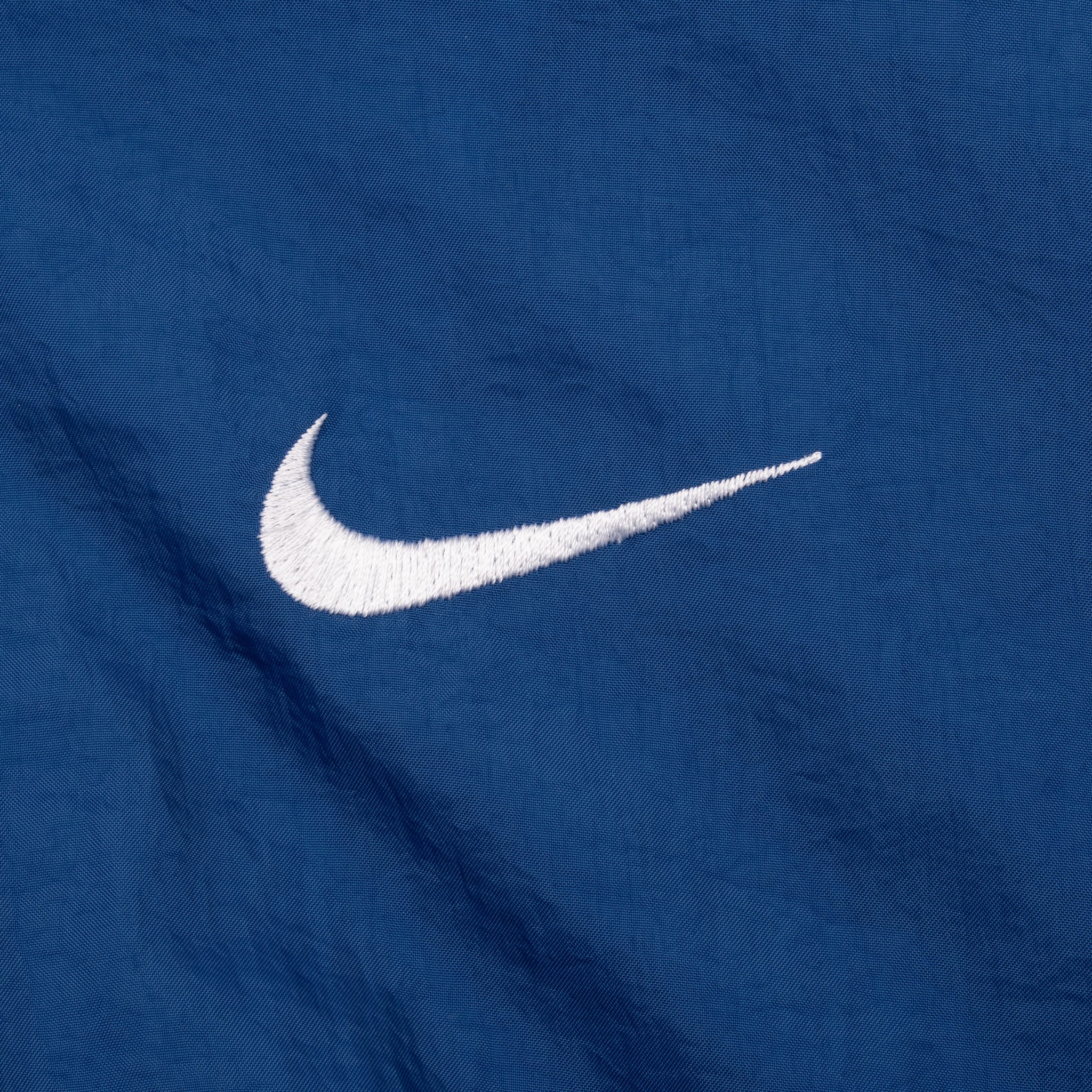 Vintage Nike Big Swoosh Blue Windbreaker Jacket 1990S Size Large