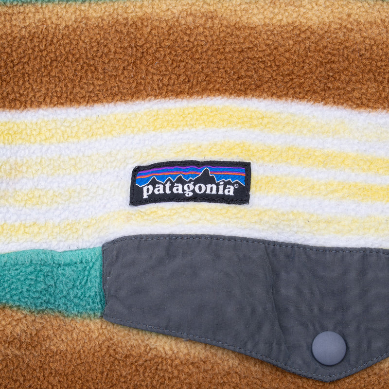 Vintage Patagonia Synchilla Snap T Striped Fleece Pullover Size Large