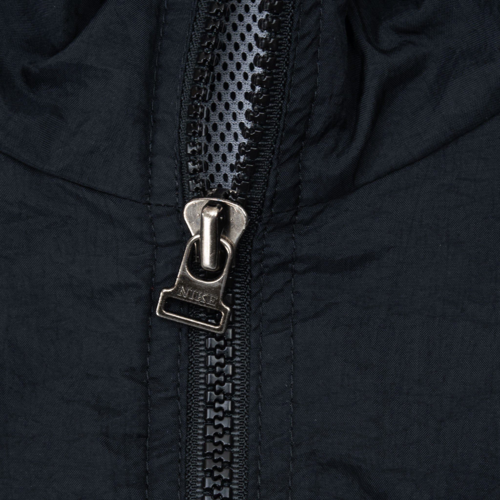 Vintage Nike Big Swoosh Black Windbreaker Jacket 1990S Size XL