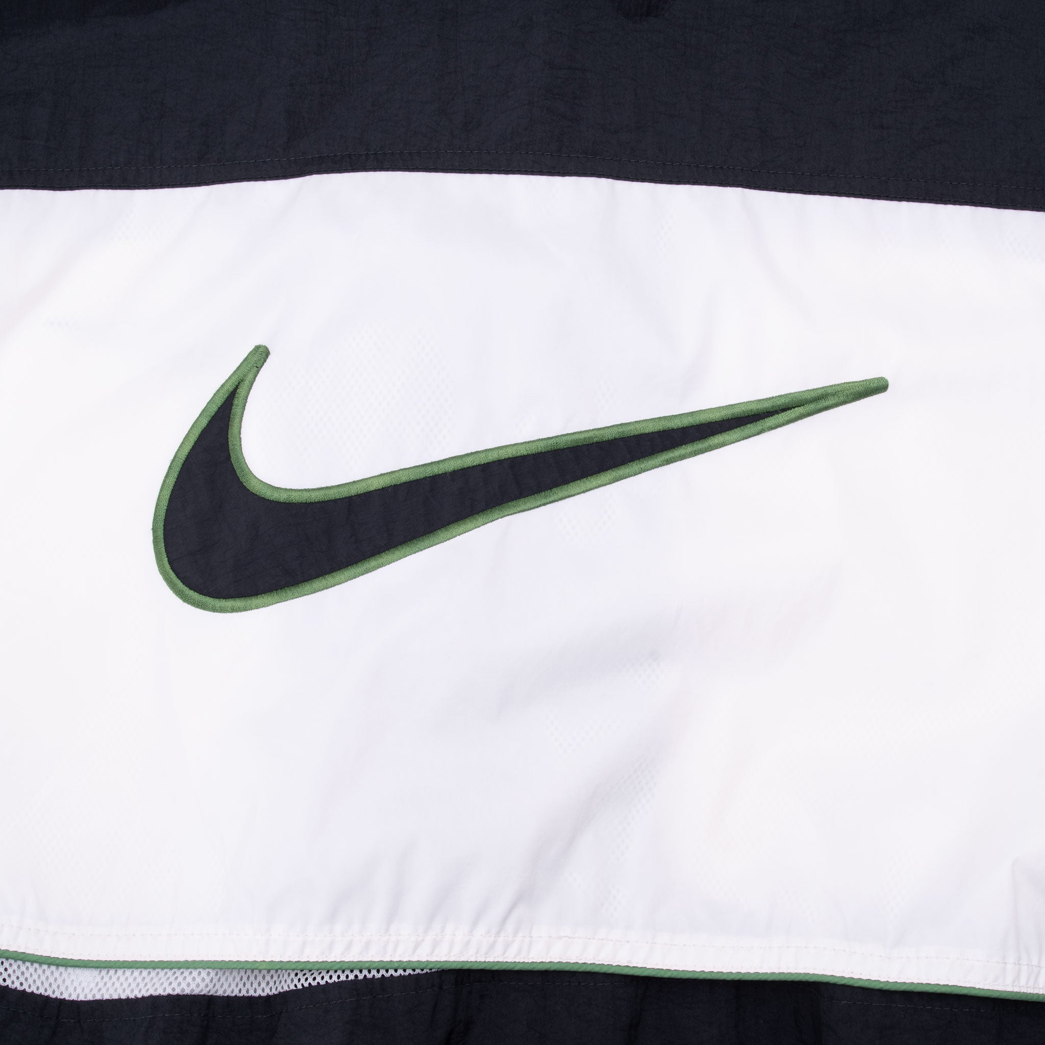 Vintage Nike Big Swoosh Black Windbreaker Jacket 1990S Size XL