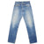Beautiful Indigo Levis 501 Jeans from 1988 to 1993 Made in USA with a light blue and with a nice contrast of very light  and light blue.  Size 30x31  Back Button #520