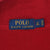 Polo Ralph Lauren neck label marked LT Tall and made in Vietnam on red knit fabric