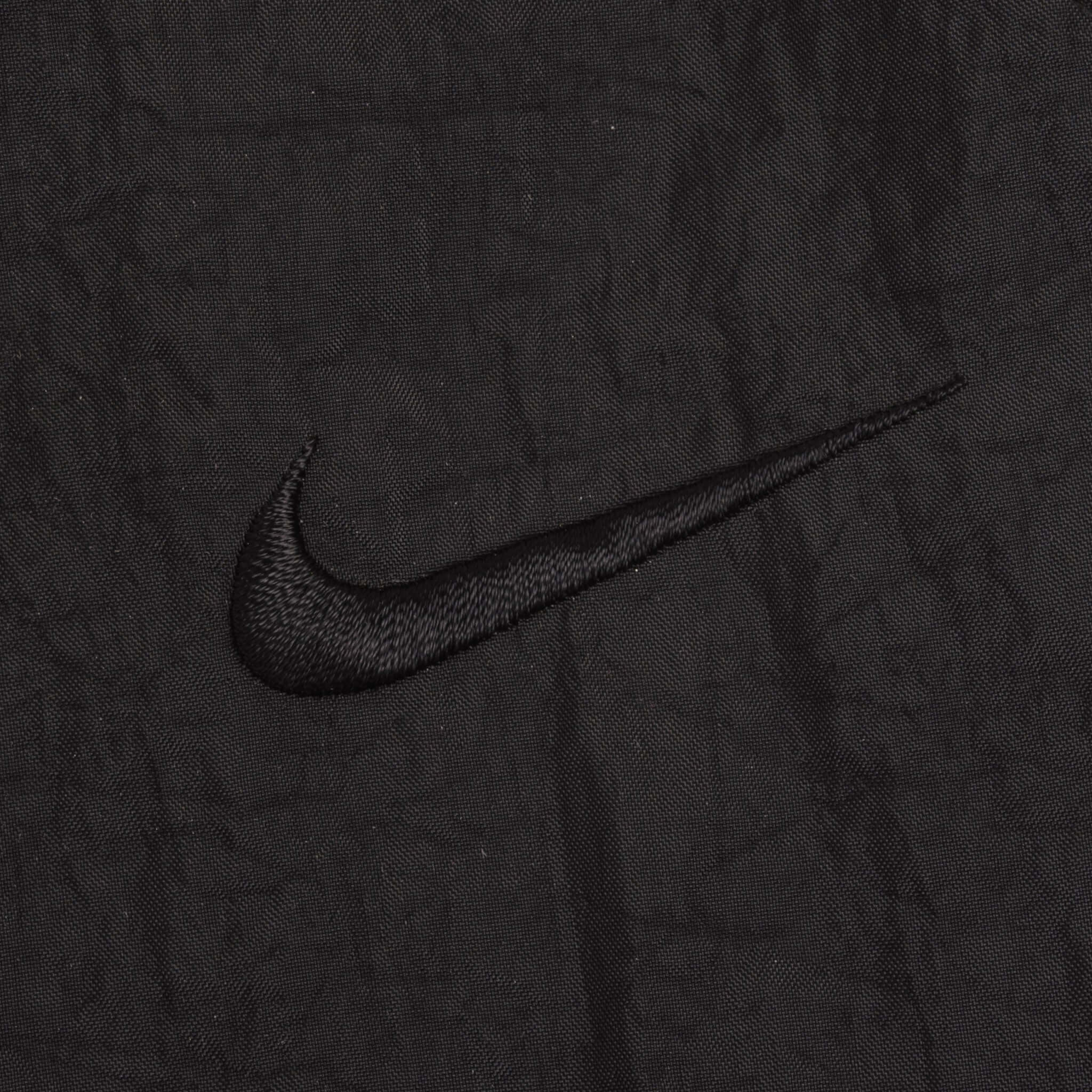 Vintage Nike Classic Swoosh Black Nylon Track Pants 1990S Size XL Deadstock