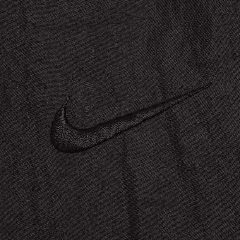 Vintage Nike Classic Swoosh Black Nylon Track Pants 1990S Size XL Deadstock