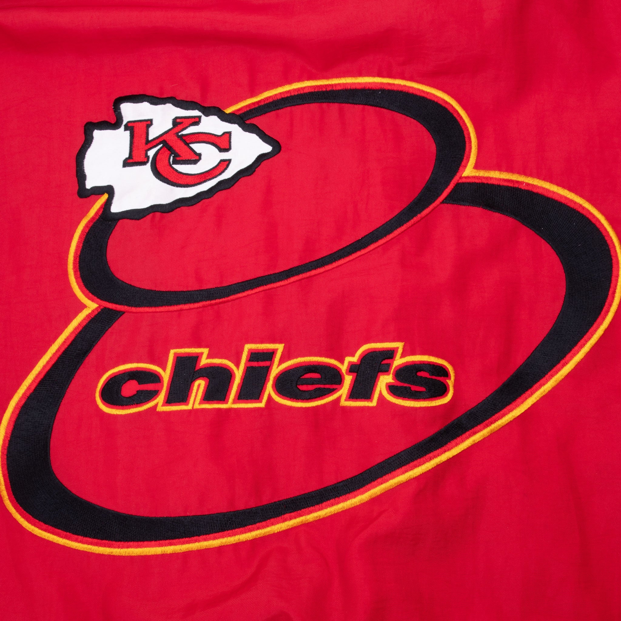 Vintage Nfl Kansas City Chiefs Logo Athletic Windbreaker Jacket 1990S Size Large