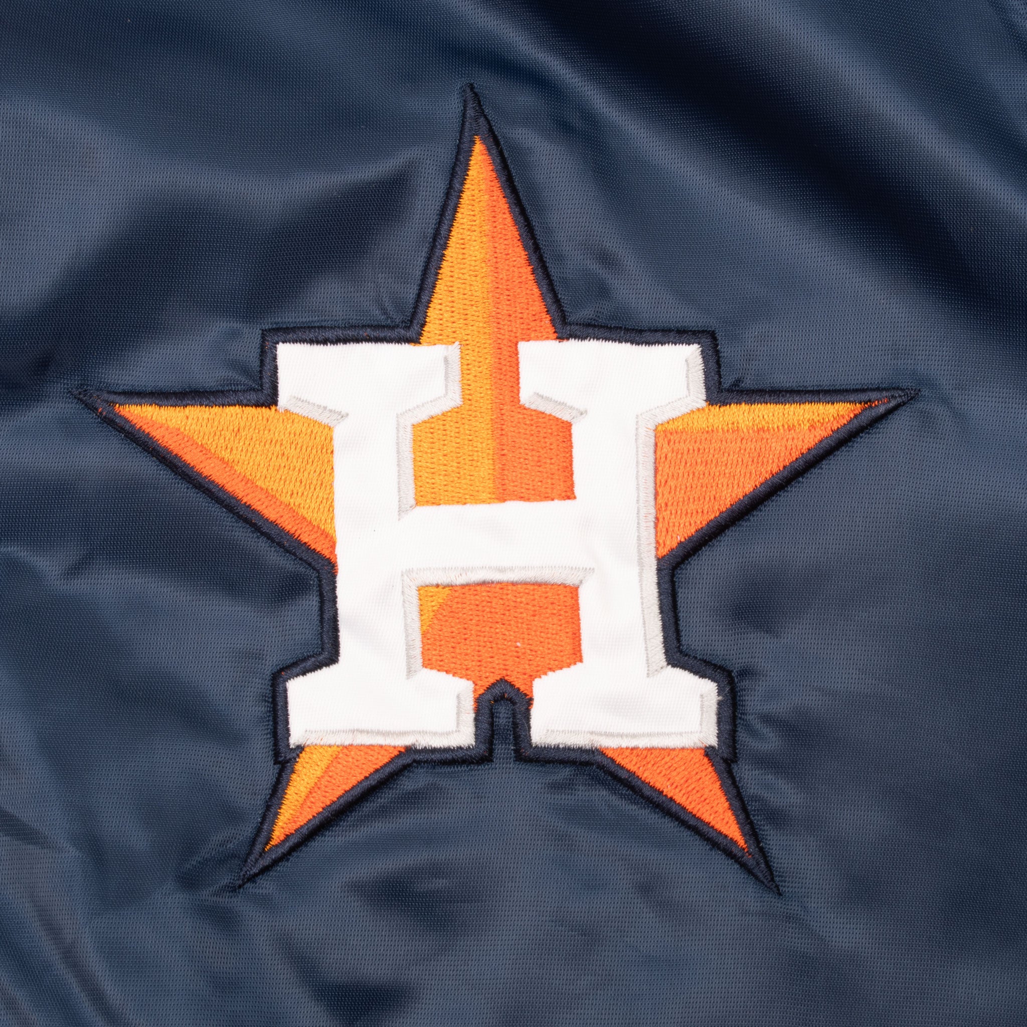 Vintage Mlb Houston Astros Starter Satin Bomber Jacket 1990S Size Large