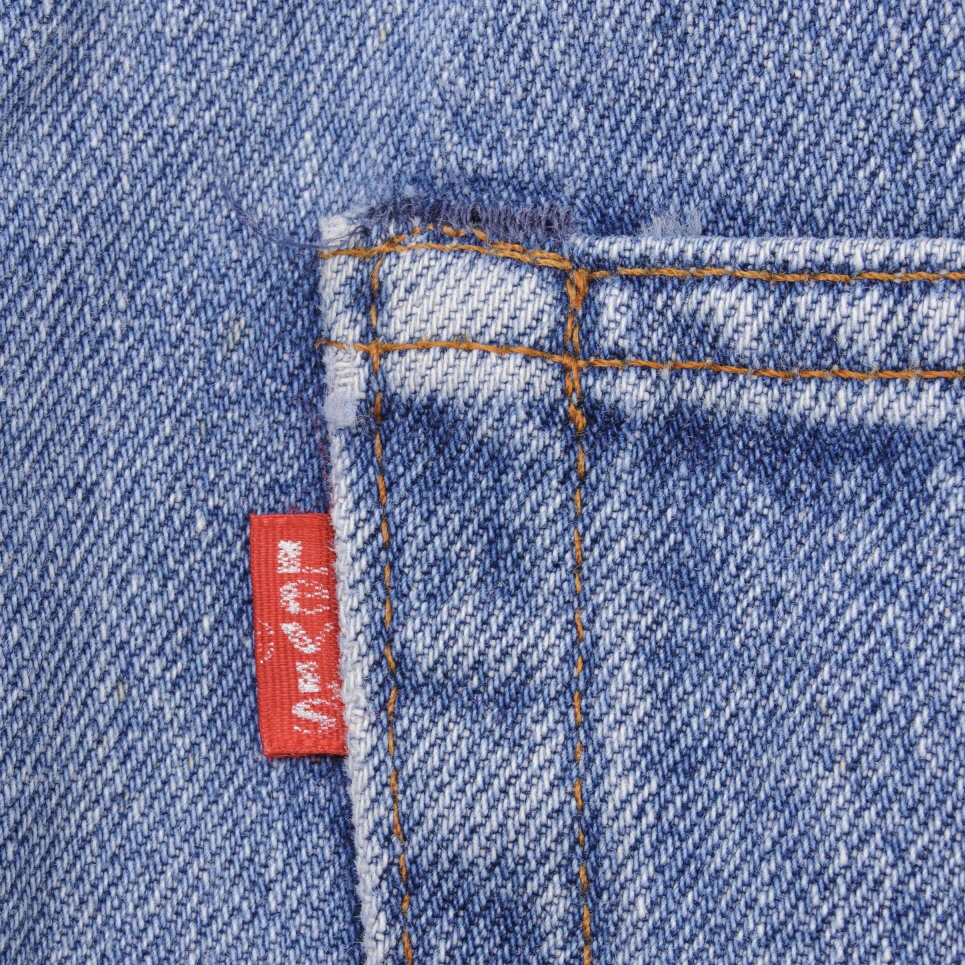 VINTAGE LEVIS 501 JEANS INDIGO 1980S SIZE W38 L29 MADE IN USA