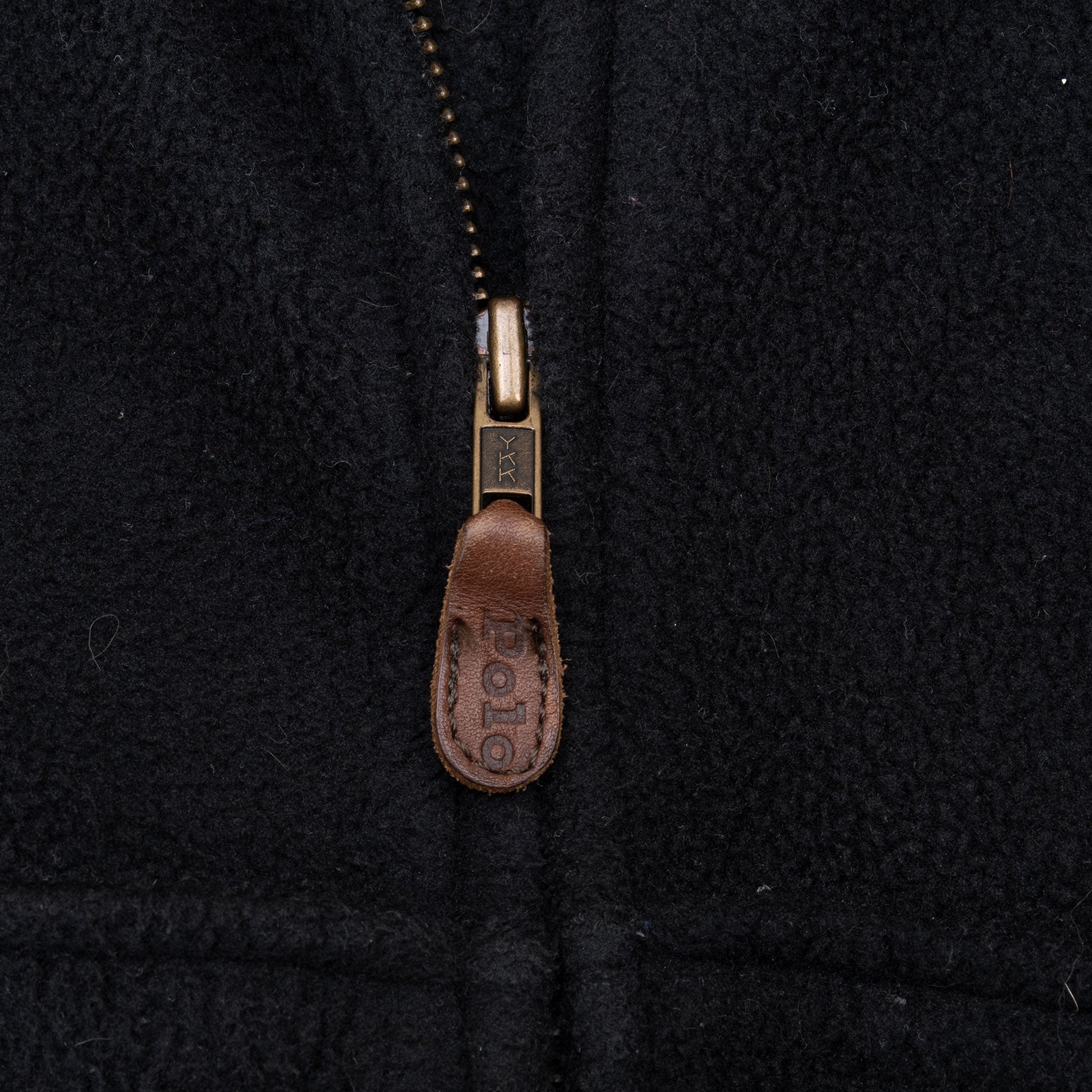 Vintage Polo Ralph Lauren Black Fleece Golf Jacket Size Small Made In Usa