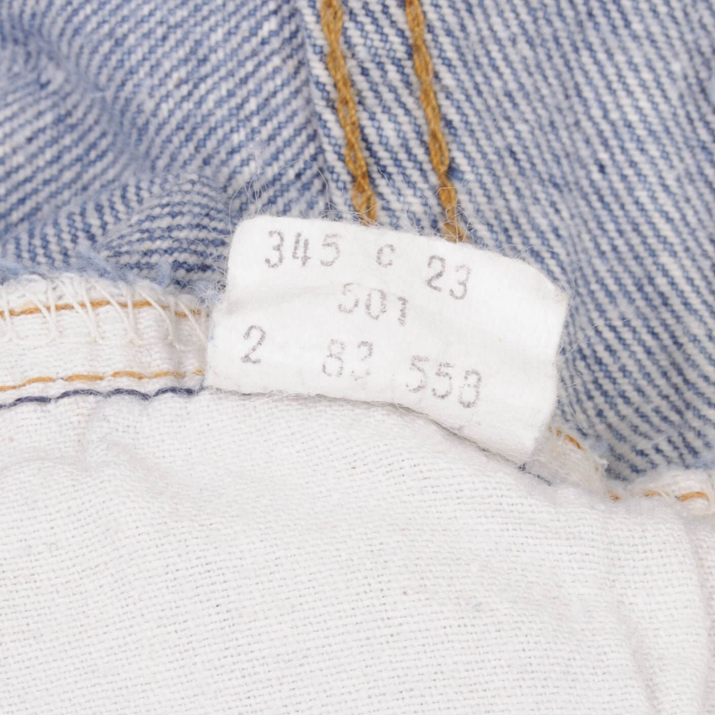 VINTAGE LEVIS 501 JEANS INDIGO 1980S SIZE W38 L29 MADE IN USA