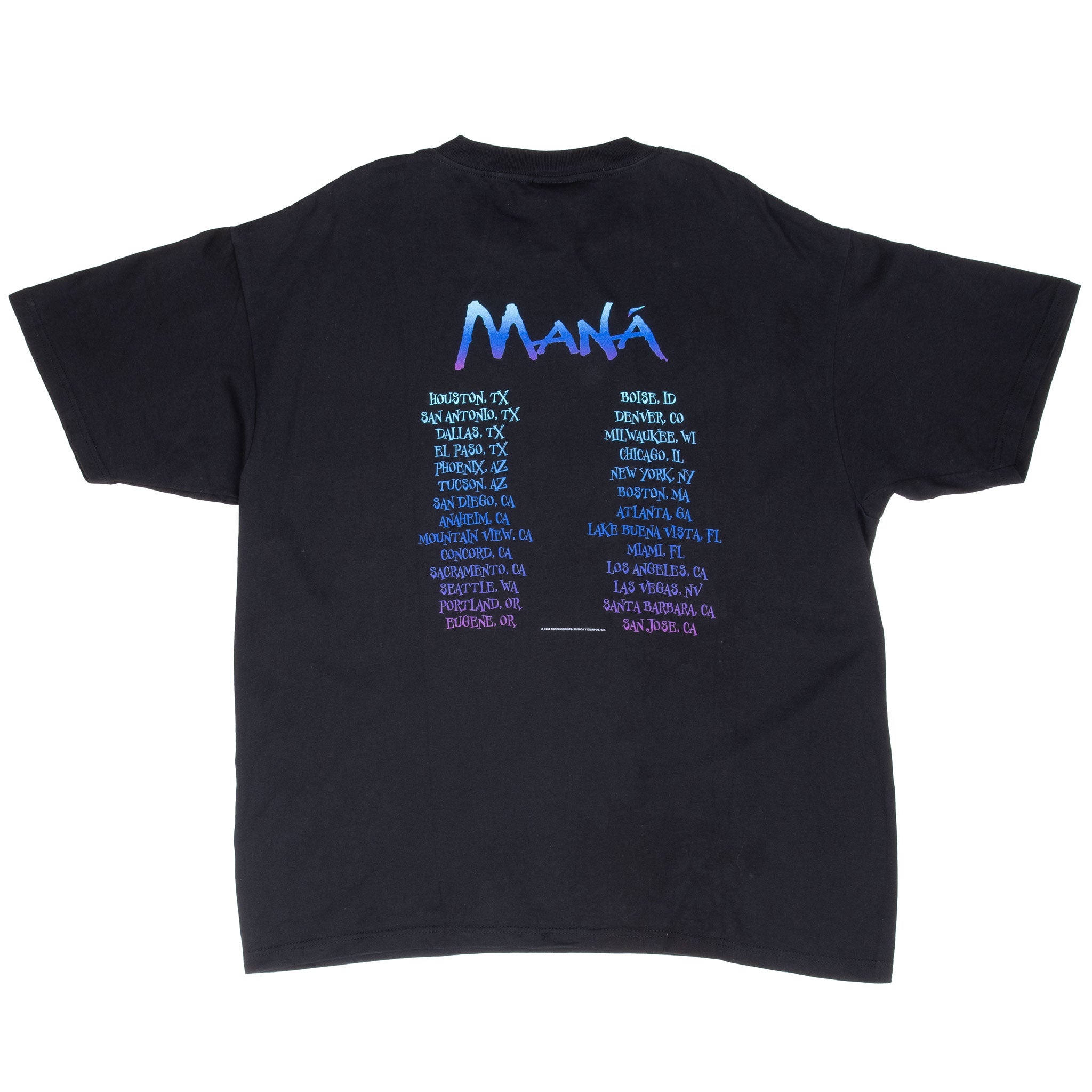 Vintage Maná 1998 Tee Shirt Size XL