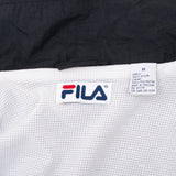 Vintage Fila Black Windbreaker Jacket 1990S Size Medium