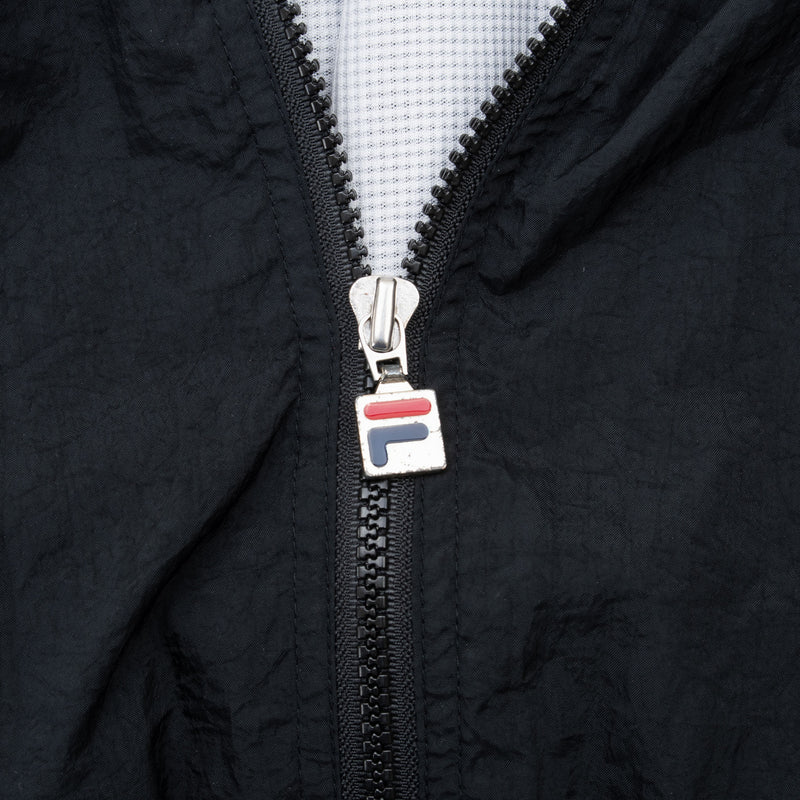 Vintage Fila Black Windbreaker Jacket 1990S Size Medium