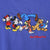 Close-up of embroidered Minnie, Mickey, Goofy, Pluto and Donald Duck Walt Disney World graphic