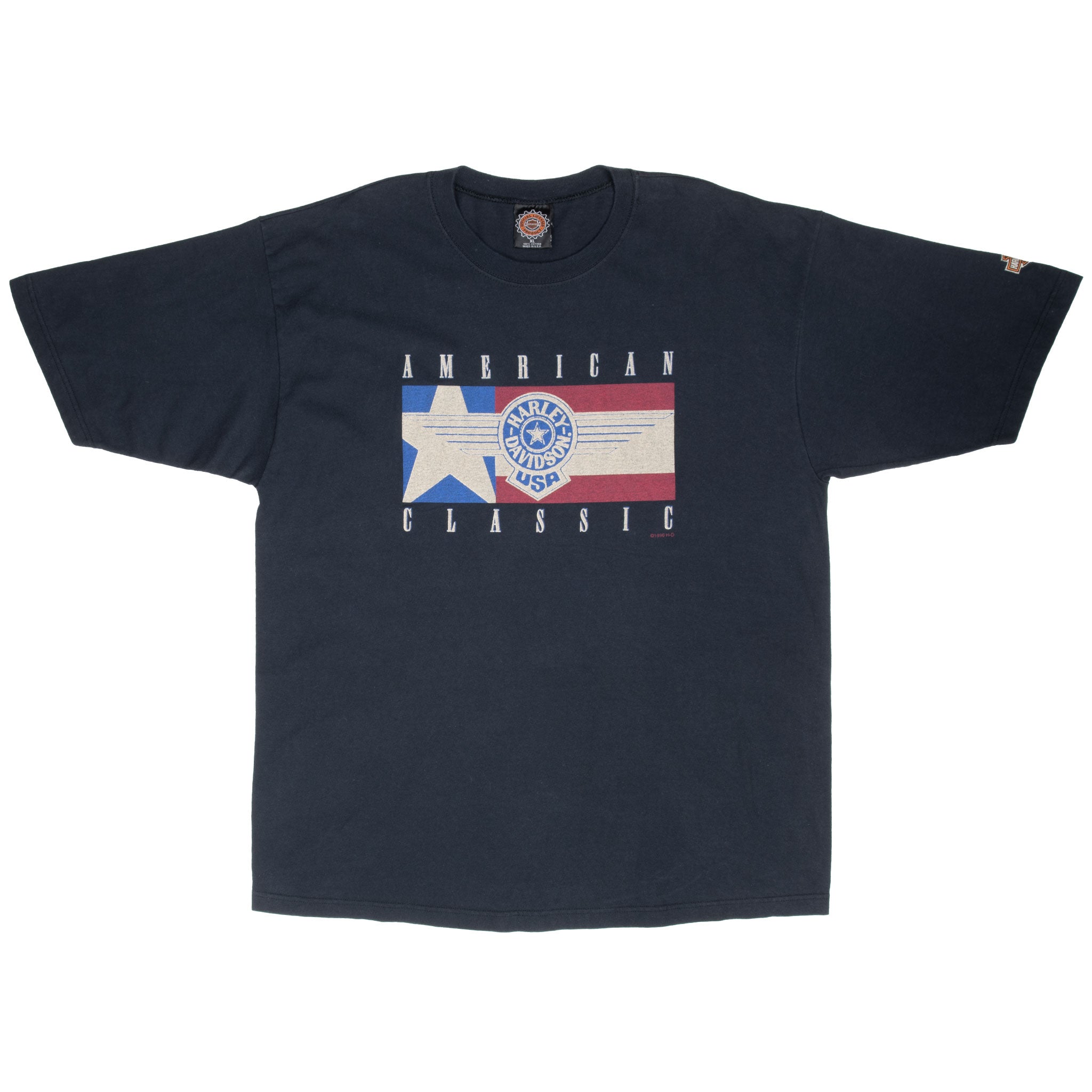 Vintage Harley Davidson American Classic Tee Shirt 1996 Size XL Made In Usa