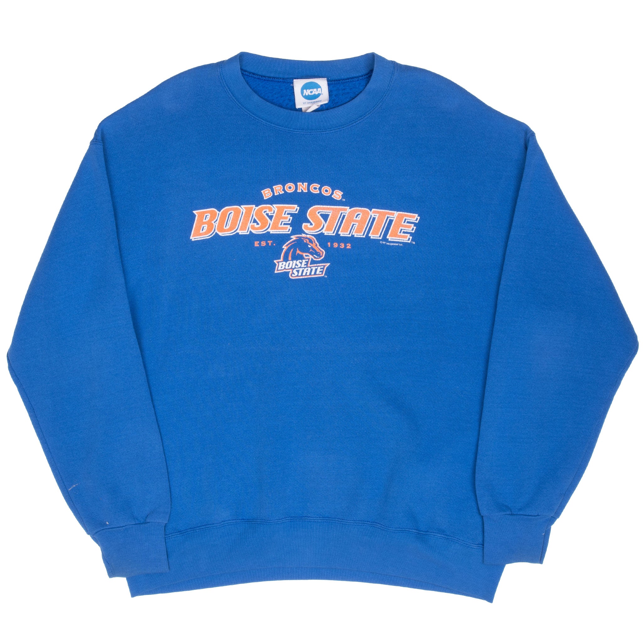 Vintage Ncaa Boise State Broncos Blue Sweatshirt 1990S Size Large