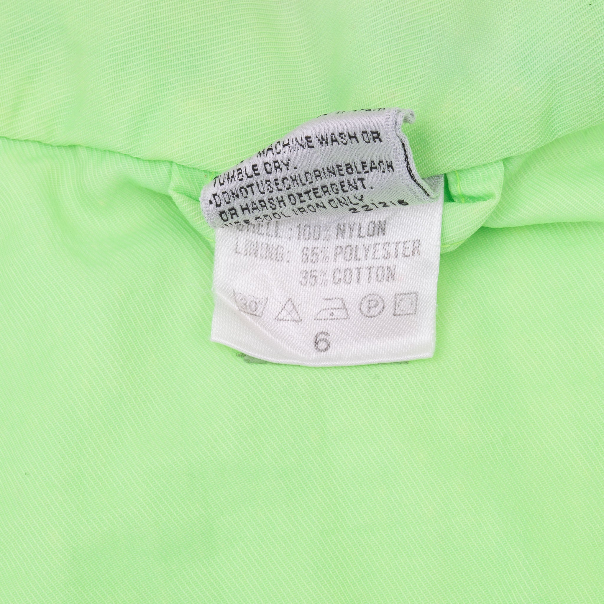 Vintage Puma Neon Windbreaker Jacket 1980S Size Large