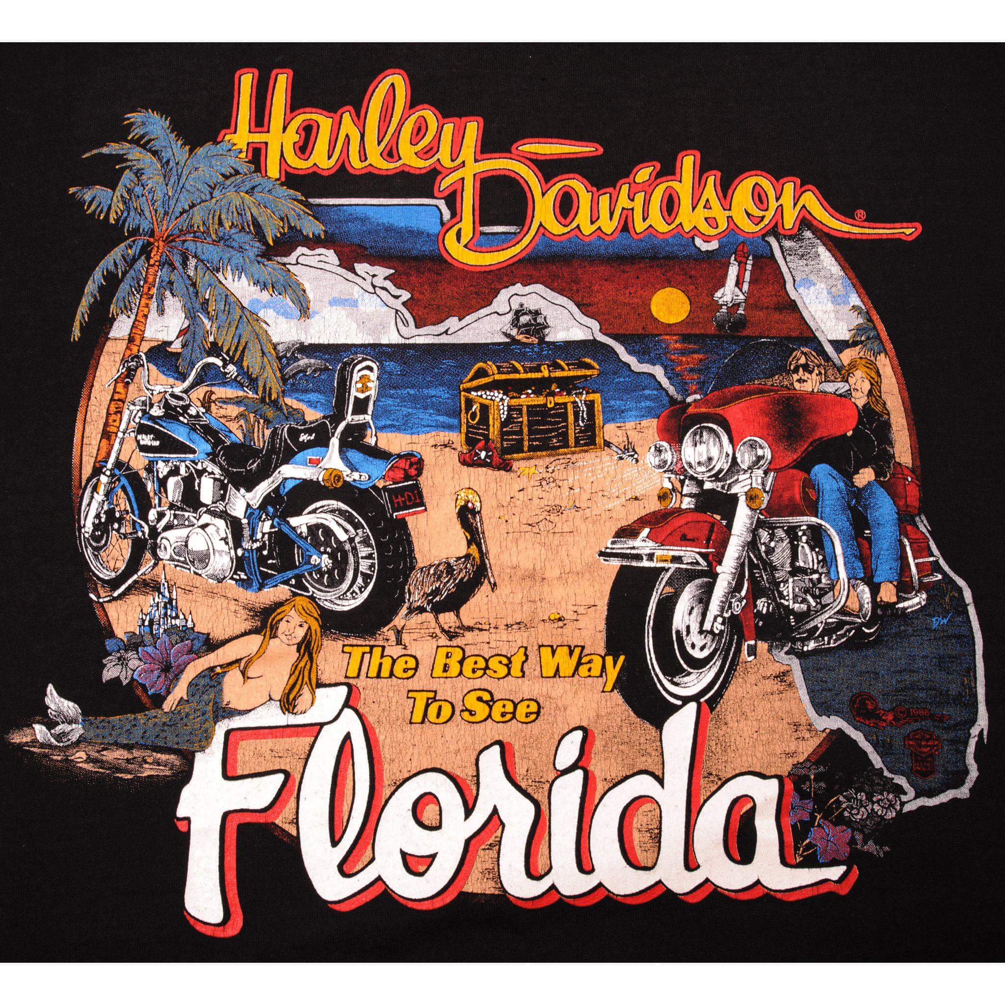 VINTAGE HARLEY DAVIDSON TEE SHIRT 1983 SIZE LARGE MADE IN USA