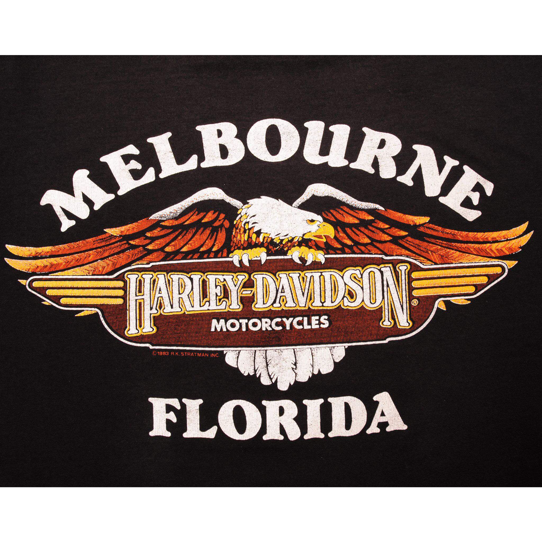 VINTAGE HARLEY DAVIDSON TEE SHIRT 1983 SIZE LARGE MADE IN USA