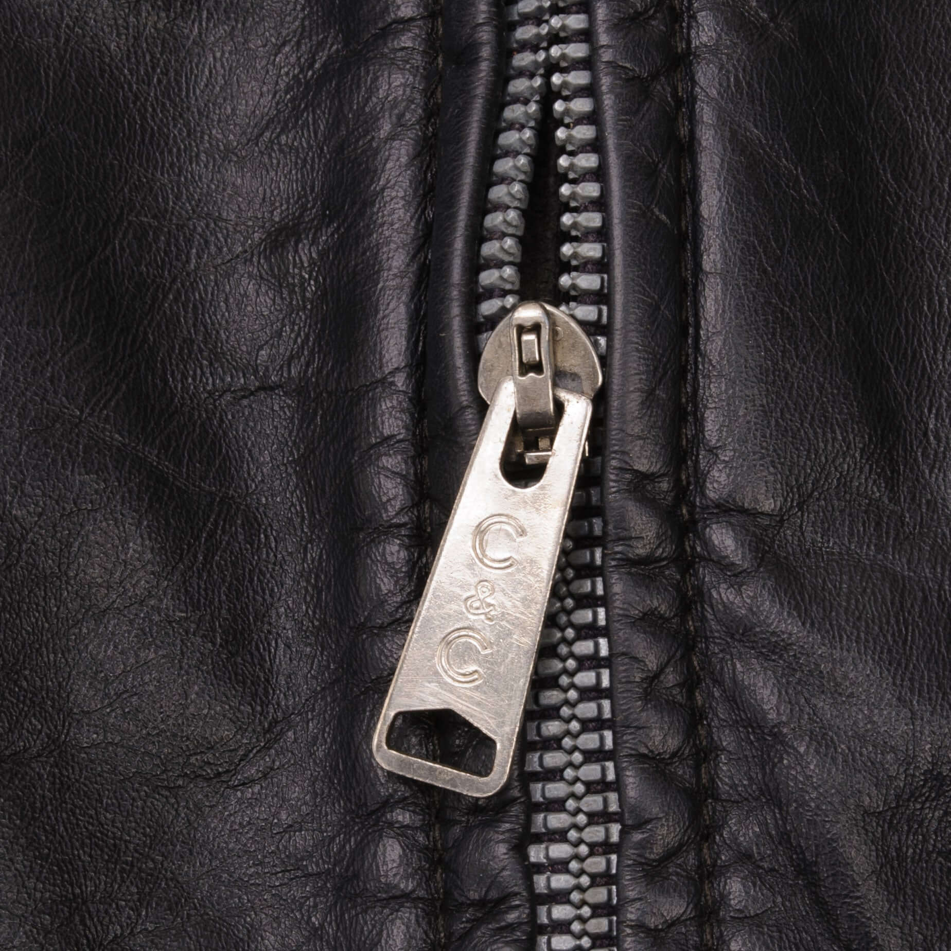 Vintage Brooks Leather Sportswear Black Leather Jacket Size 44 Made In USA.