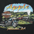 Close-up of Apple Altoona, PA back graphic with motorcycle, steam train, and wooded hills