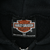 Harley-Davidson Motor Cycles neck label with cotton and polyester blend text
