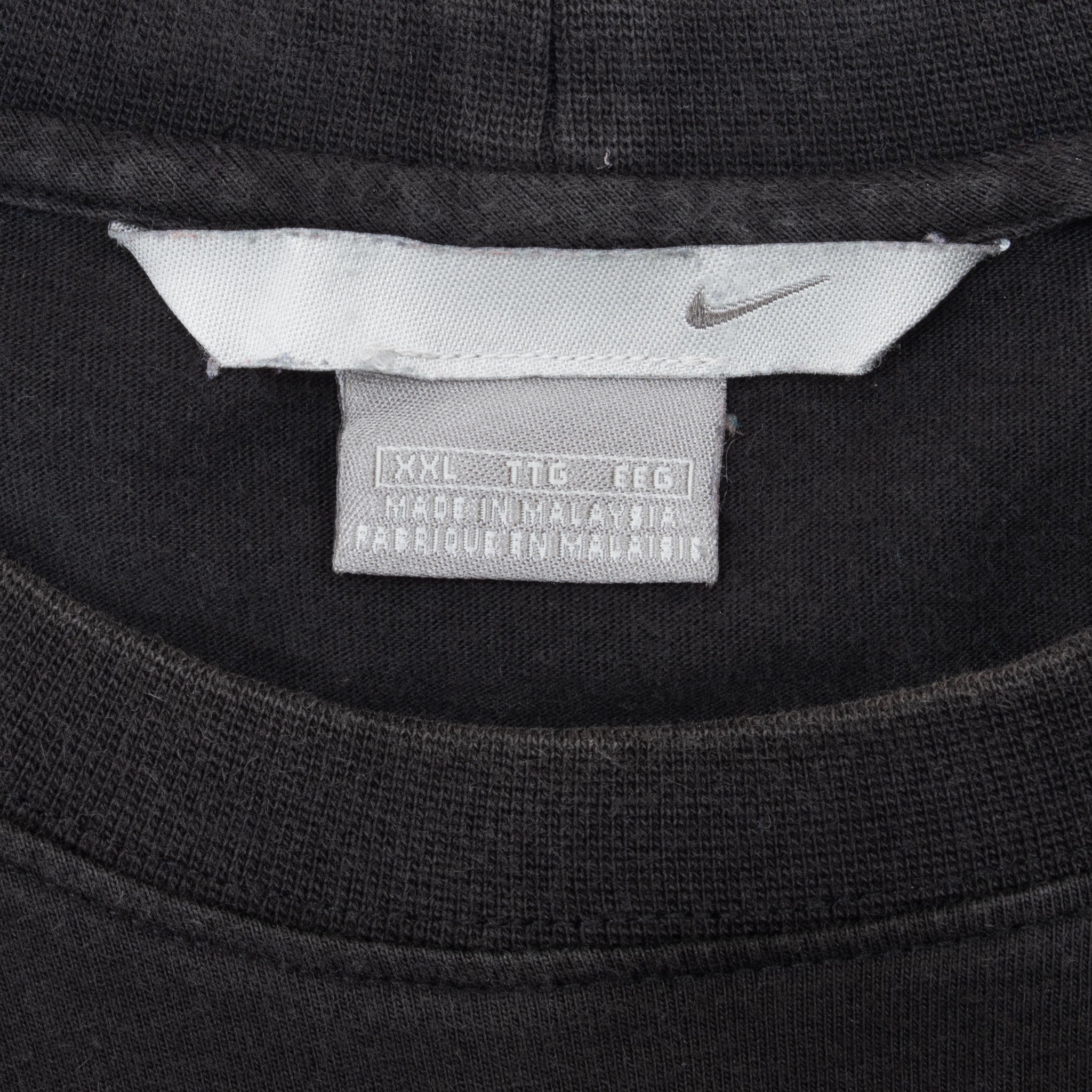 Vintage Nike Spellout Black Tee Shirt 2000S Size 2XL