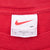 Vintage Nike Big Swoosh Red Tee Shirt 1990S Size XL Made In Usa