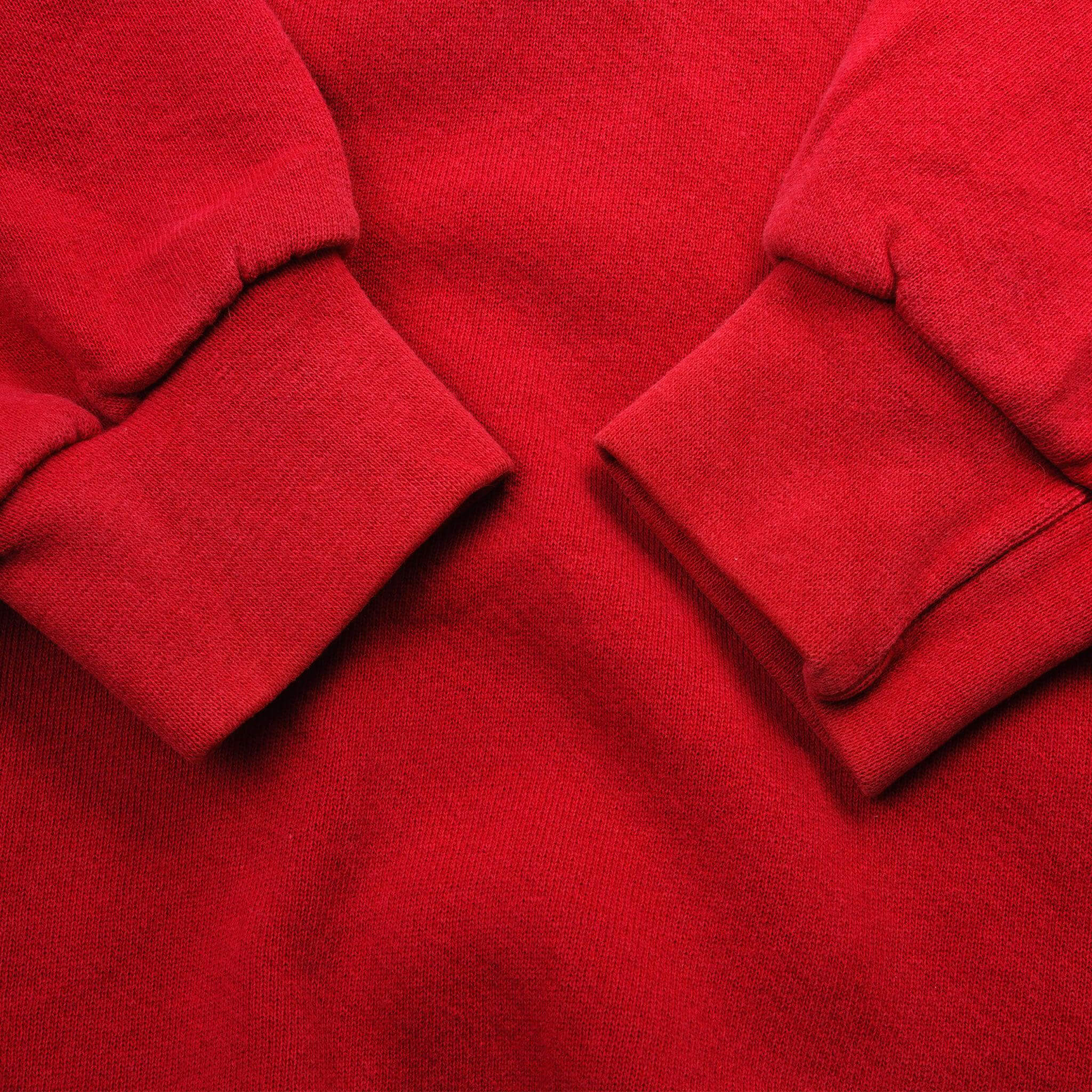 Vintage Red Nike Centered Swoosh Sweatshirt 90s Size M Made In USA.