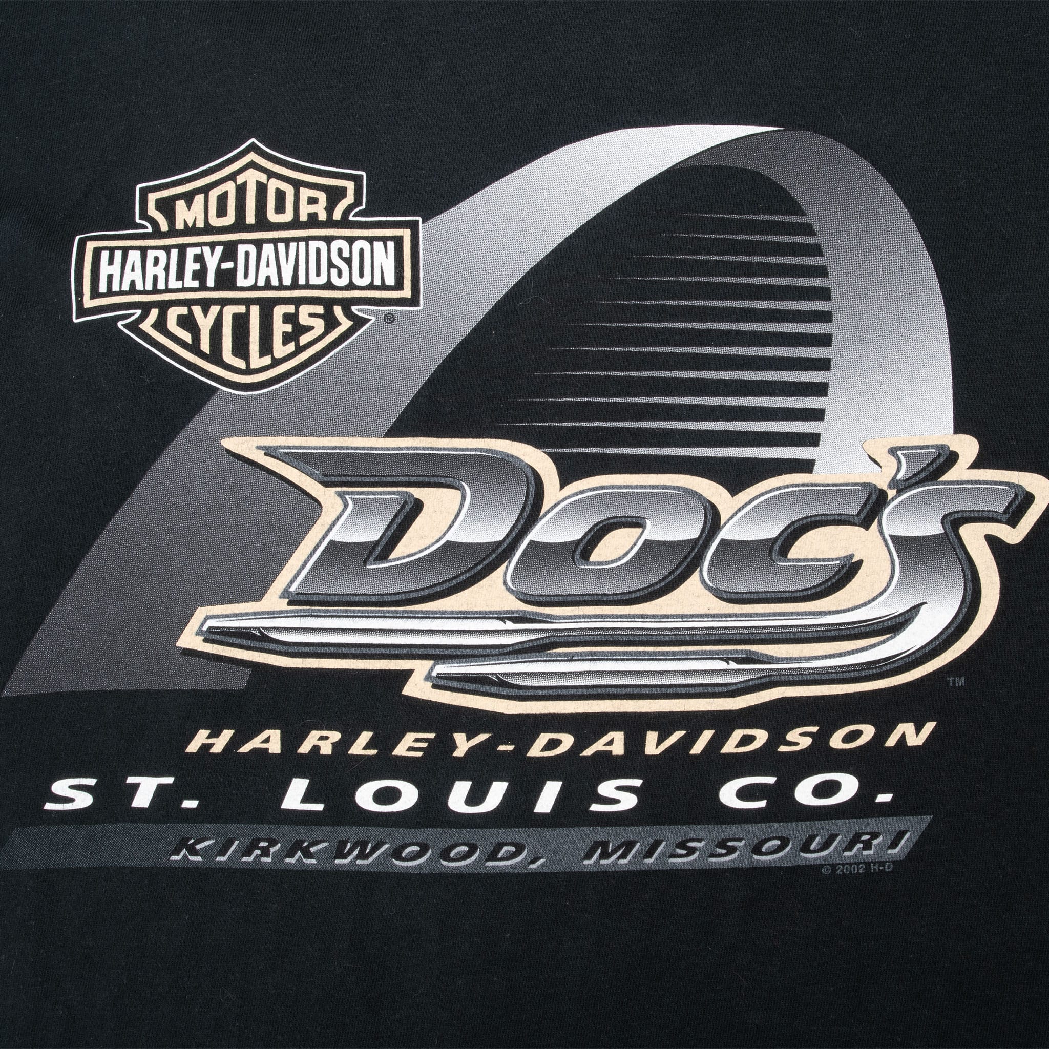 Vintage Harley Davidson Kirkwood Mo Long Sleeve Tee Shirt 2003 Size Xl Made In Usa