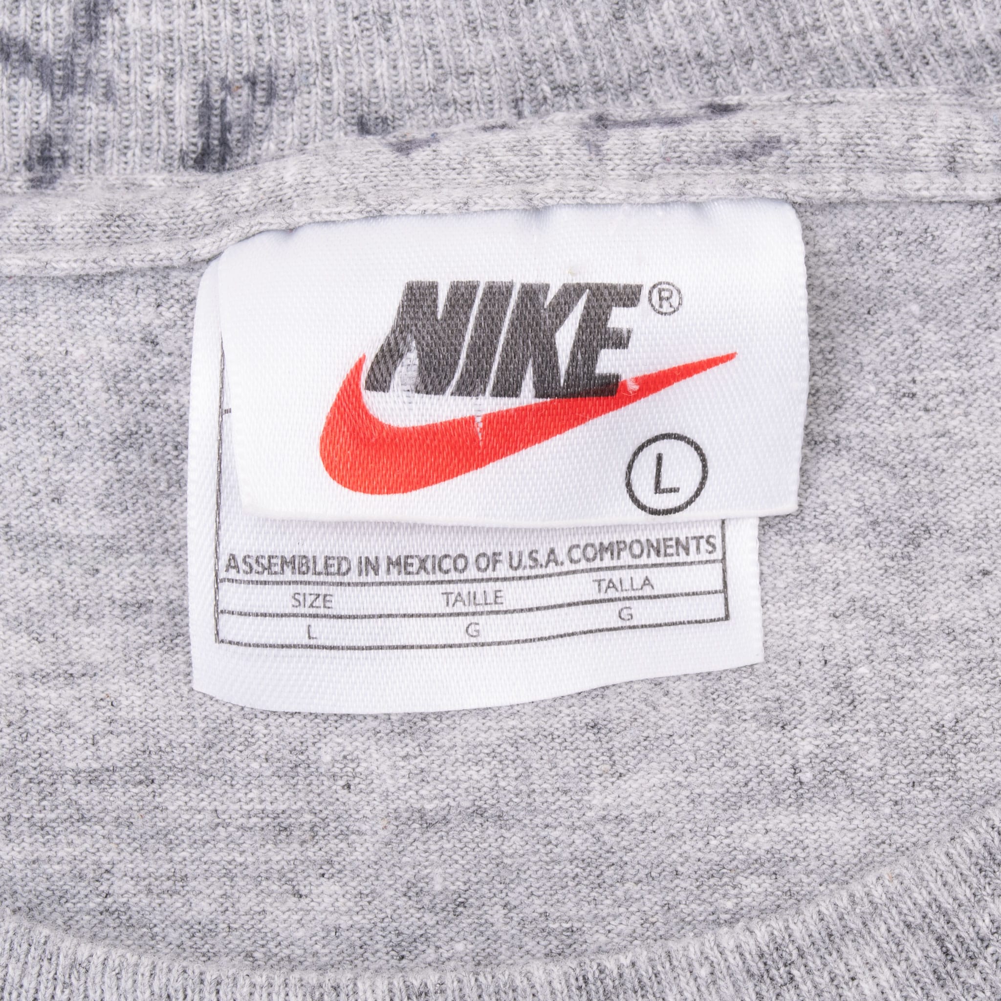 Vintage Nike Nba Los Angeles Lakers 1990S Grey Tee Shirt Size Large