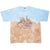 Vintage Tie Dye Jaguar Savana Worth Zoo Liquid Blue Tee Shirt 1990 Size 2XL