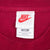 Vintage Nike Air Spellout Burgundy Tee Shirt Late 1980S Size 2XL Made In Usa With Single Stitch Sleeves