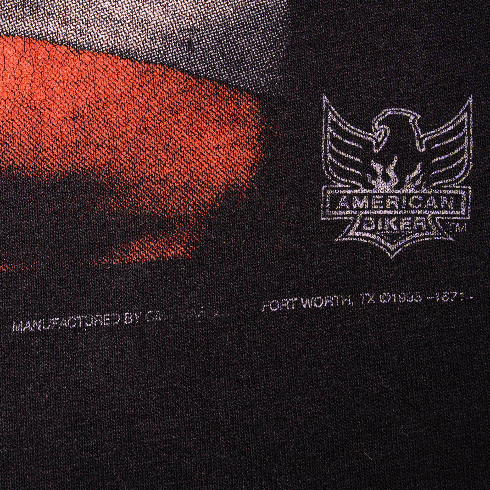 VINTAGE 3D EMBLEM AMERICAN BIKER FOLLOW THE EAGLE TEE SHIRT 1998 XL MADE IN USA