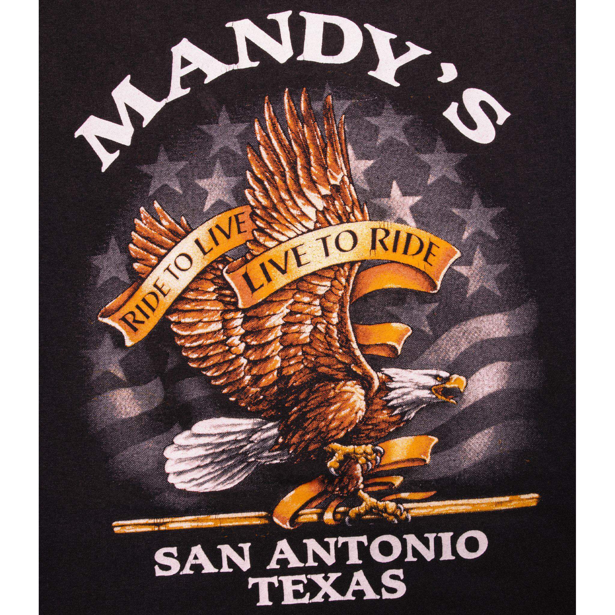 VINTAGE 3D EMBLEM AMERICAN BIKER FOLLOW THE EAGLE TEE SHIRT 1998 XL MADE IN USA